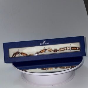 Swarovski Gold and Brown Crystal Bracelet